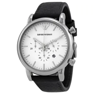 Emporio Armani Men's Stylish Leather Chronograph Timepiece AR1807