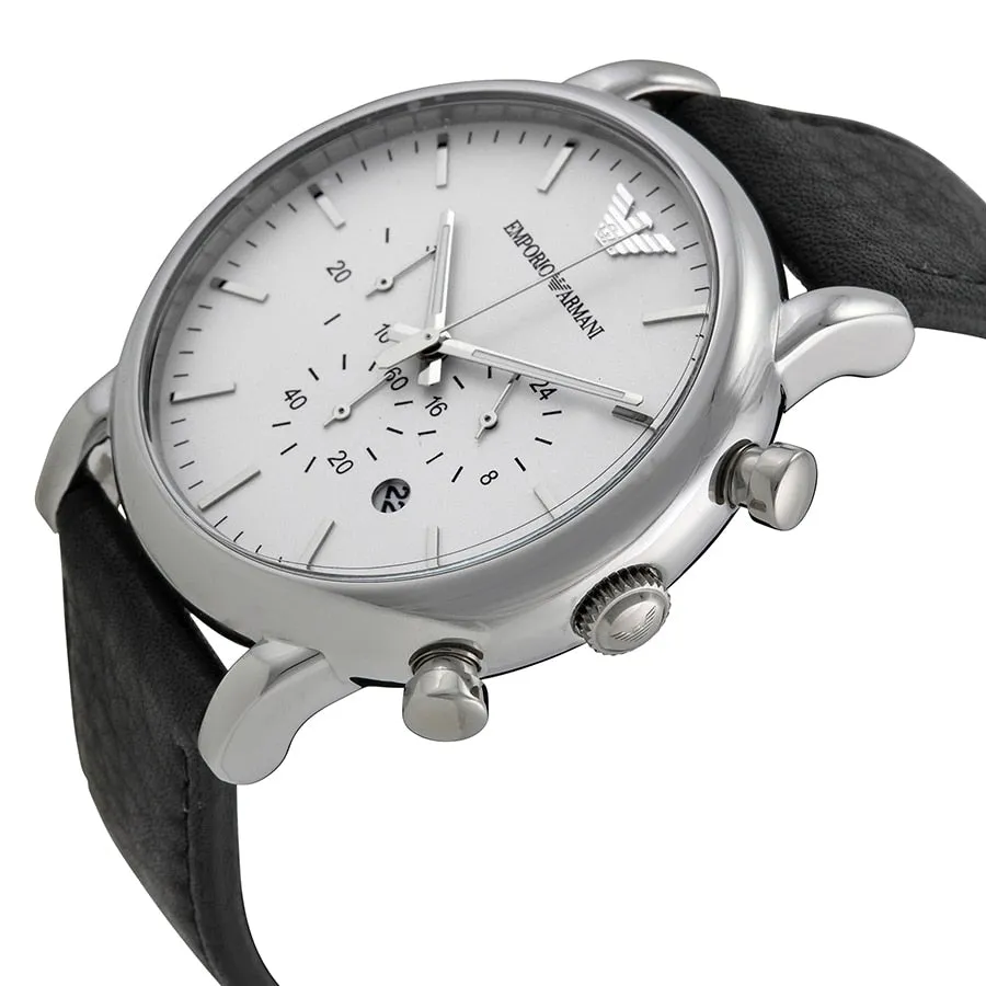 Emporio Armani Men's Stylish Leather Chronograph Timepiece AR1807