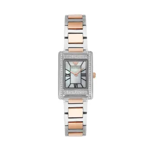 Emporio Armani Mother of Pearl Dial Two Tone Stainless Steel Watch AR11626