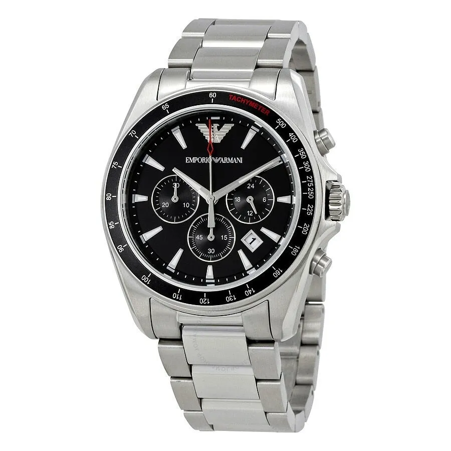 Emporio Armani Sigma Men's Chronograph Watch Black Dial EA1234