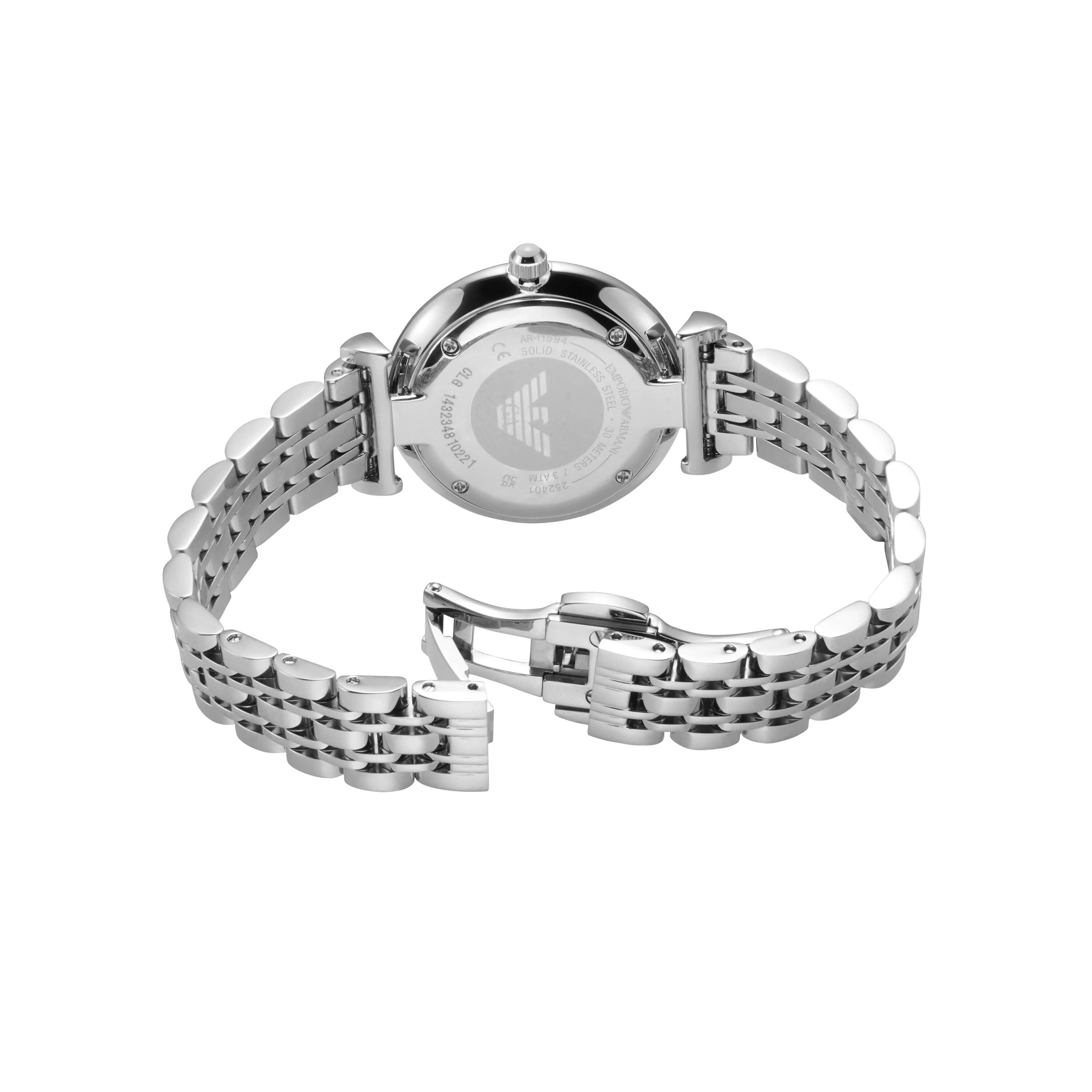 Emporio Armani Silver Tone Analogue Watch AR11594