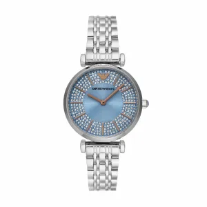 Emporio Armani Silver Tone Analogue Watch AR11594