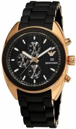 Emporio Armani Sportivo Chronograph Black Dial Watch AR5954