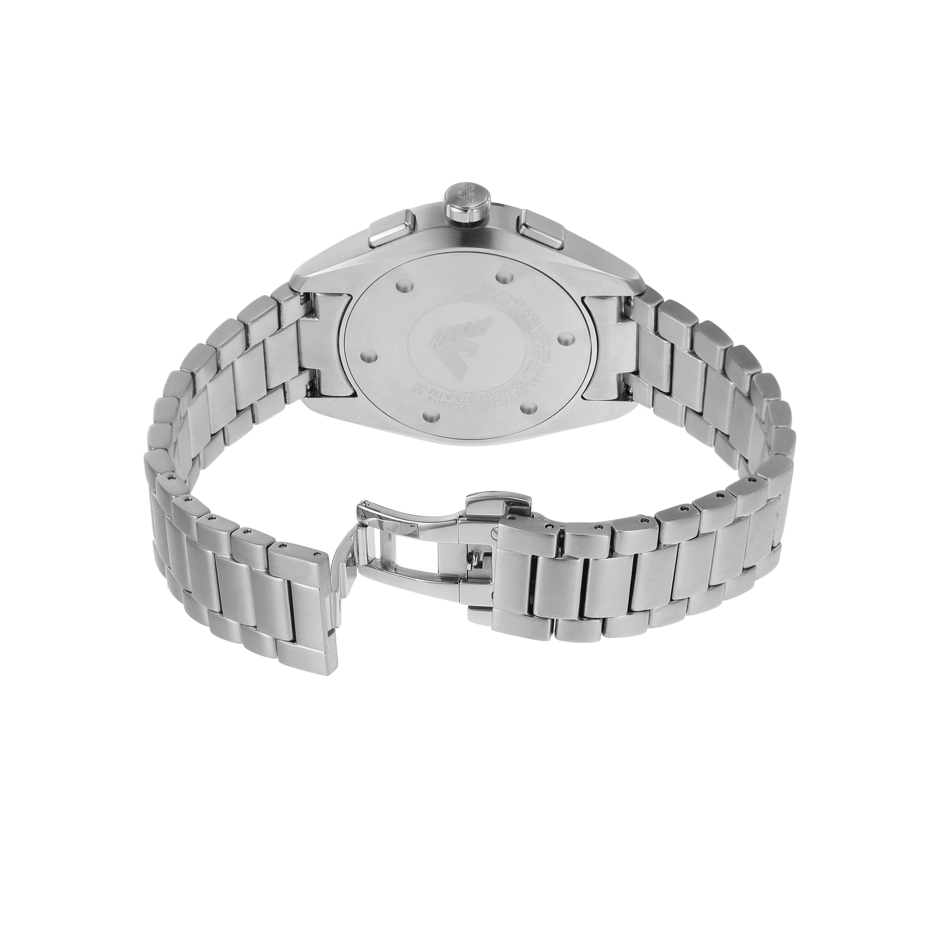 Emporio Armani Stainless Steel Blue Dial Mens Chronograph Watch AR11541