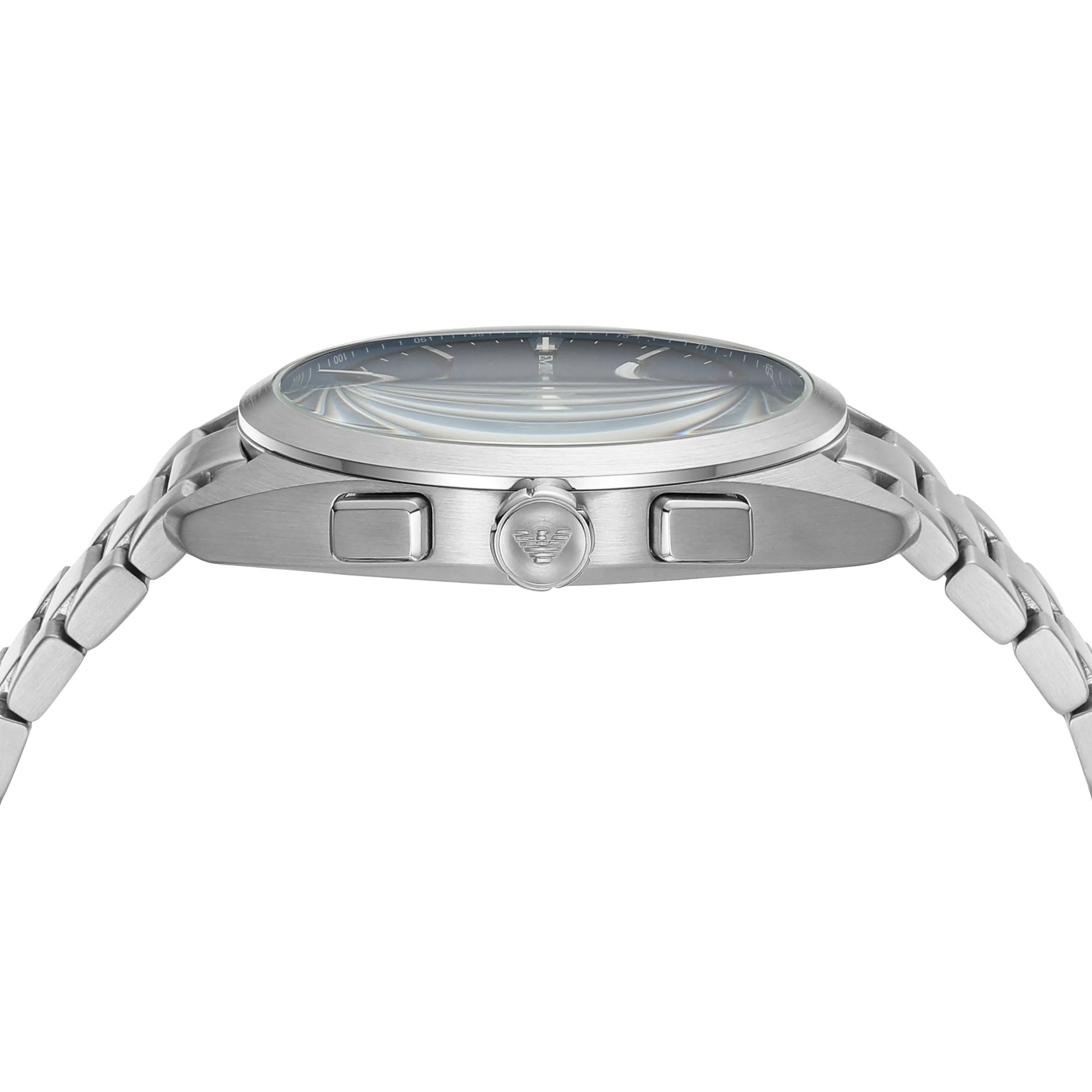 Emporio Armani Stainless Steel Blue Dial Mens Chronograph Watch AR11541