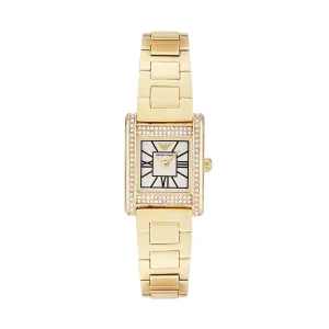 Emporio Armani Two-Hand Mother of Pearl Dial Gold Stainless Steel Watch AR11663