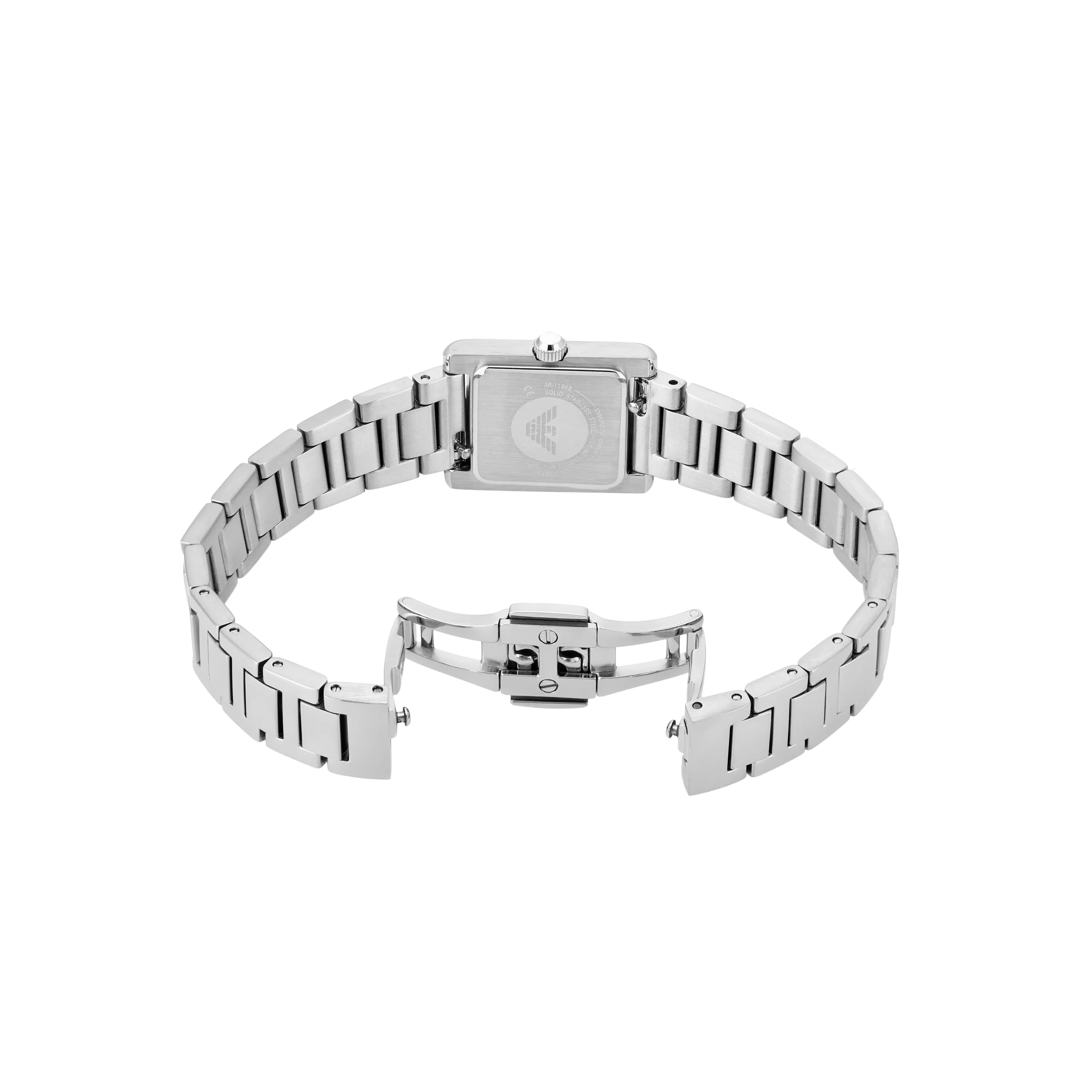 Emporio Armani Two-Hand Mother of Pearl Dial Stainless Steel Watch AR11662