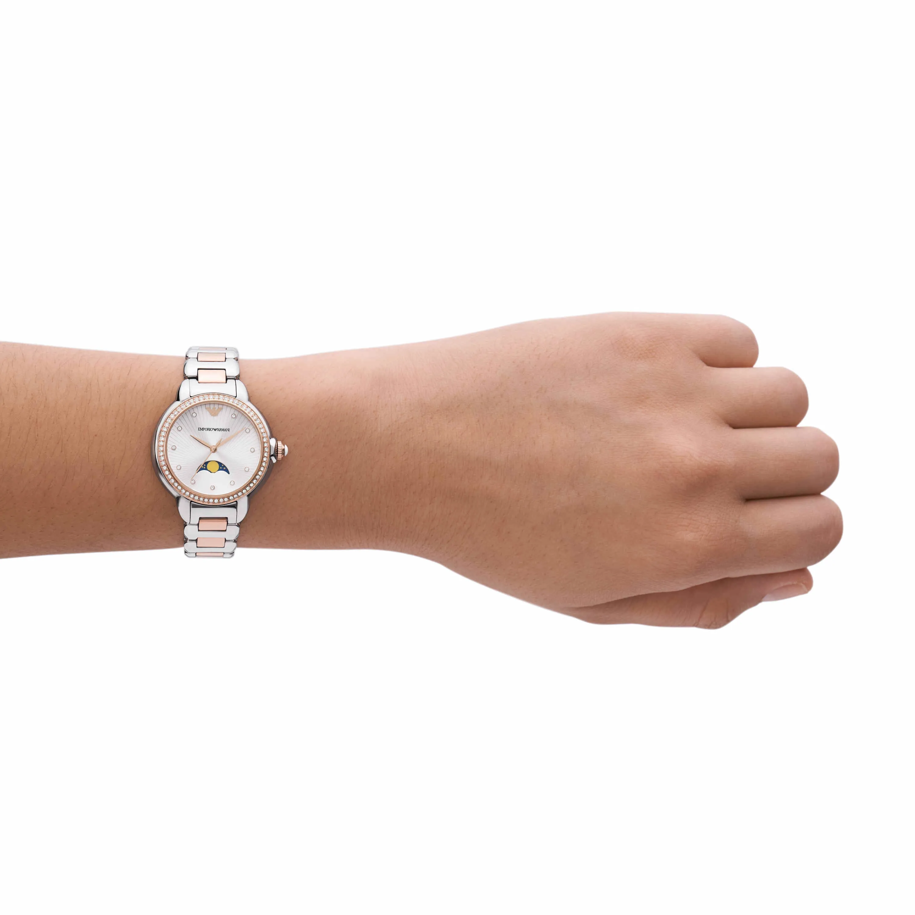 Emporio Armani Two Tone Analogue Watch AR11567