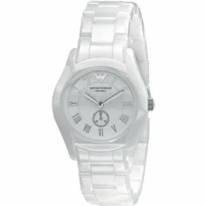 Emporio Armani White Ceramic Women's Watch with Quartz Movement AR1405