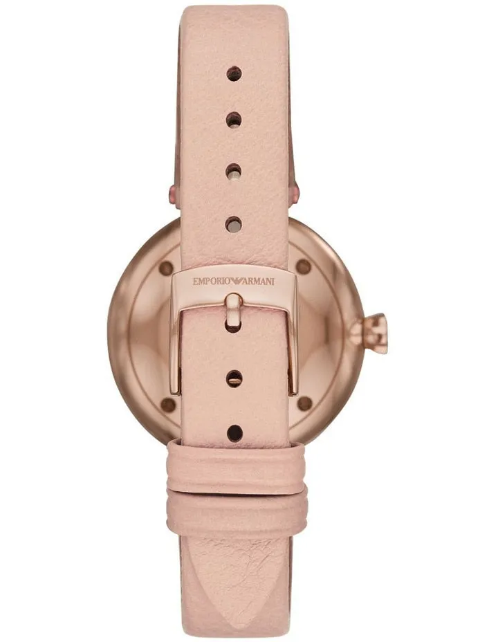 Emporio Armani Women's Arianna Nude Leather Watch AR11199