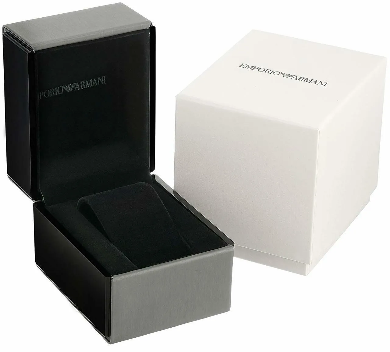 Emporio Armani Women's Elegant Black Leather Watch with Pearl Dial AR11159