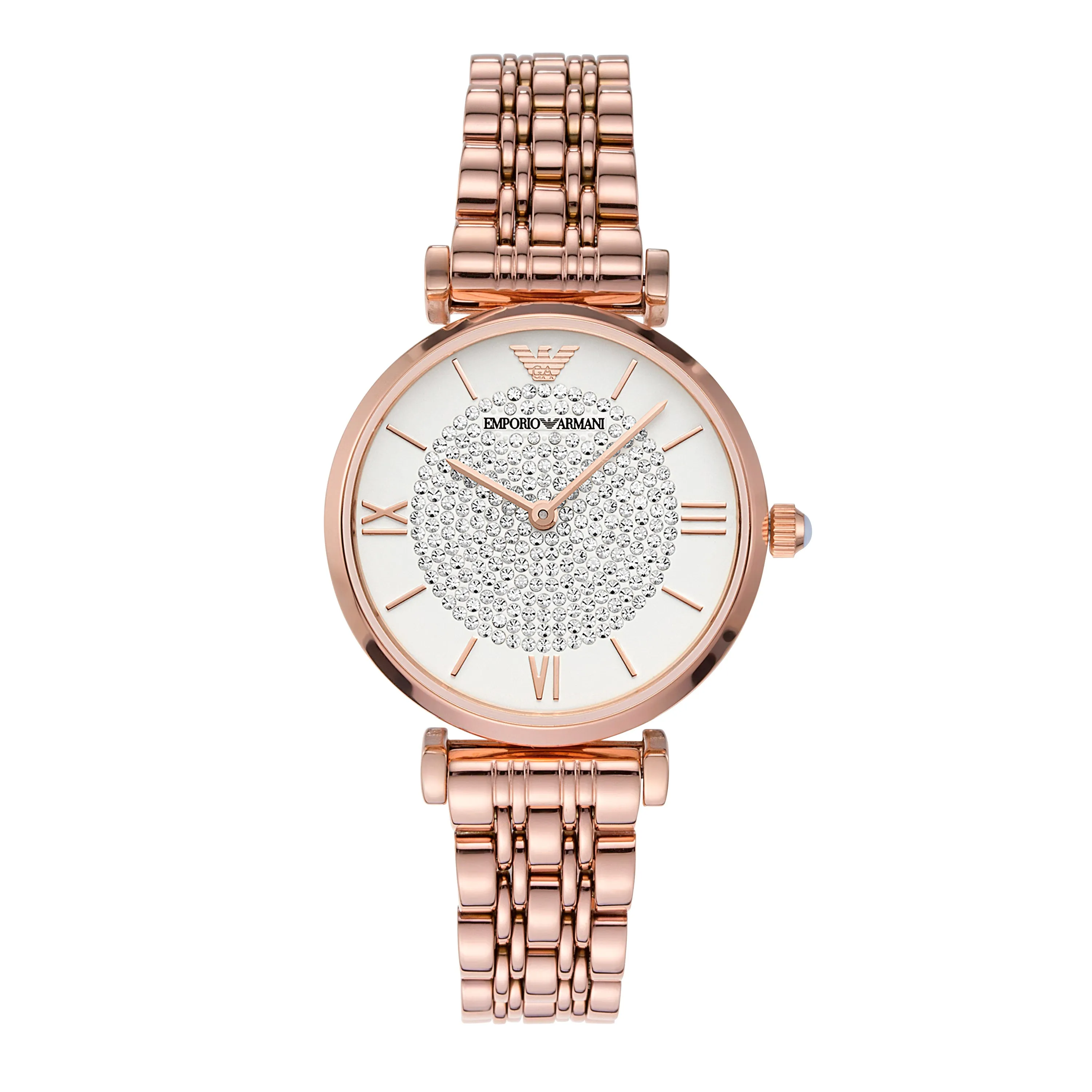 Emporio Armani Women's Rose Gold Stainless Steel Watch AR11244