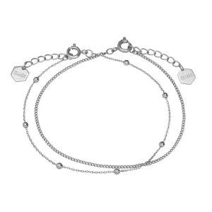 Ensemble de deux bracelets CLUSE Essentielle Silver CLJ12010