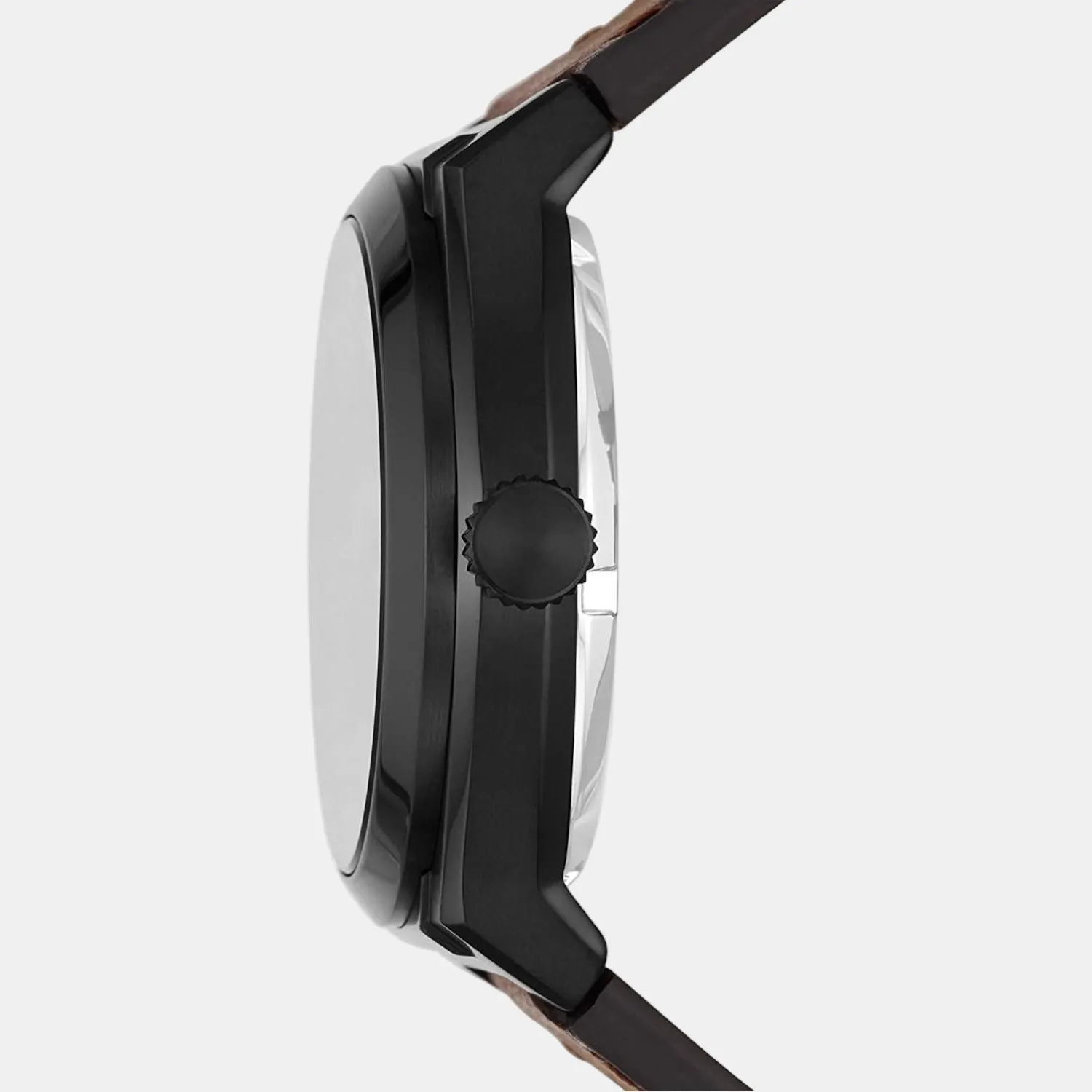 Everett Men Automatic Black Dial Analog Leather Watch ME3207
