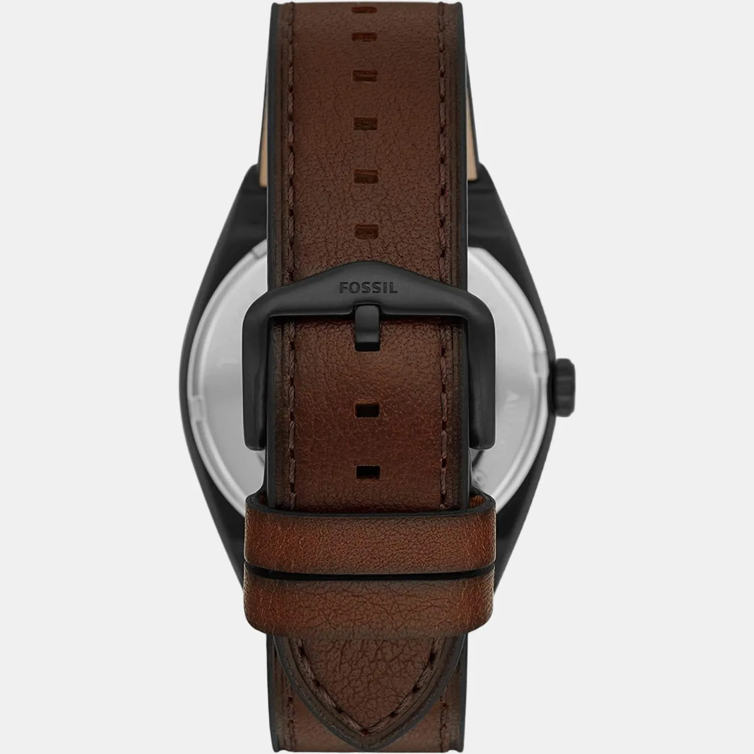 Everett Men Automatic Black Dial Analog Leather Watch ME3207