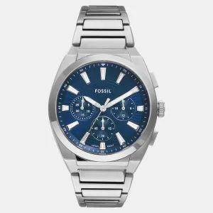 Everett Men Quartz Blue Dial Chronograph Stainless Steel Watch FS6104