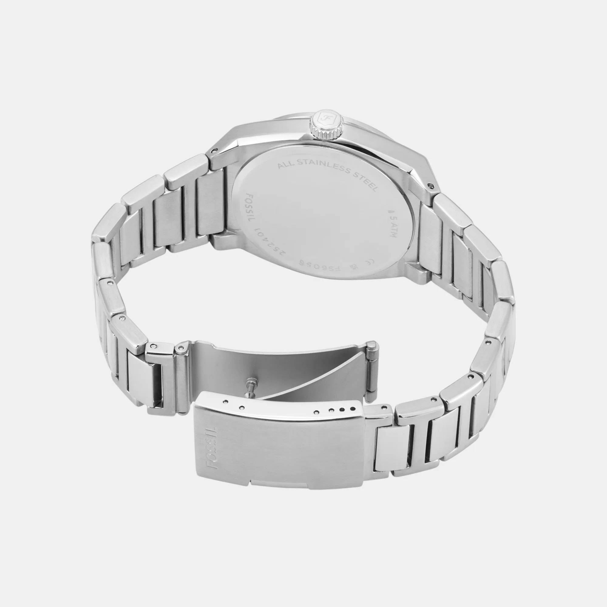 Everett Men Quartz Green Dial Analog Stainless Steel Watch FS6056
