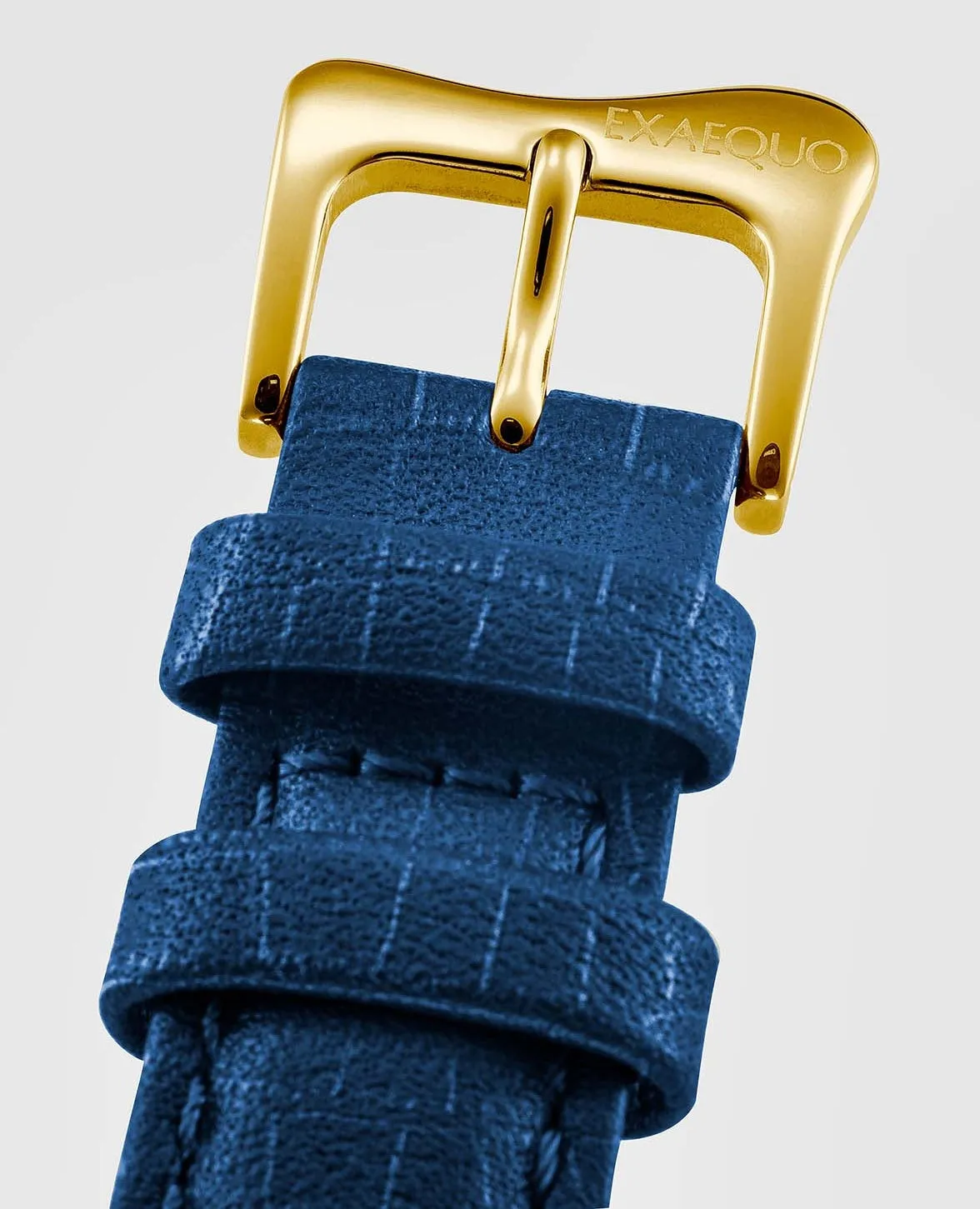 Exaequo Melting PVD Gold Blue Watch