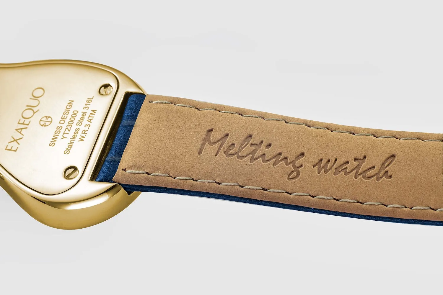 Exaequo Melting PVD Gold Blue Watch