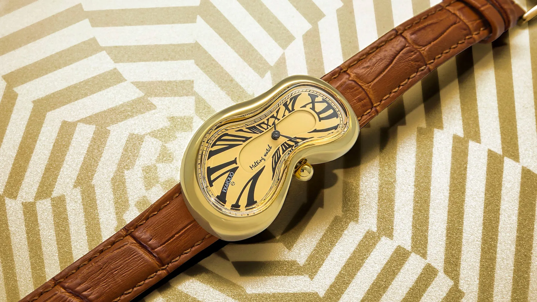 Exaequo Melting PVD Gold Watch