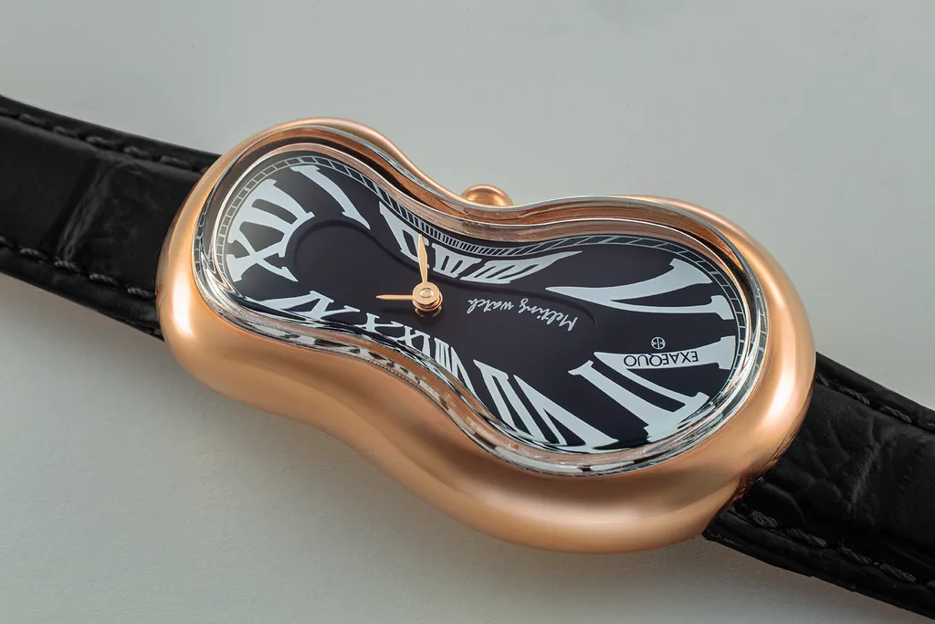 Exaequo Melting PVD Rose Gold Black Watch