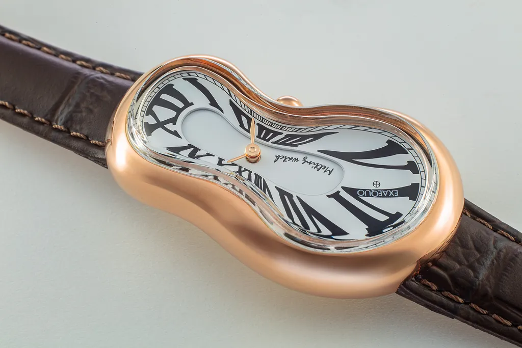 Exaequo Melting PVD Rose Gold White Watch