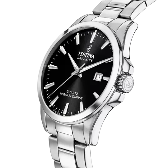 Festina Black Dial Stainless Steel Strap Men's Watch F20024/4
