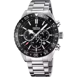 Festina Black Dial Stainless Steel Strap Men's Watch F20575/3
