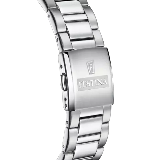 Festina Black Dial Stainless Steel Strap Men's Watch F20575/3