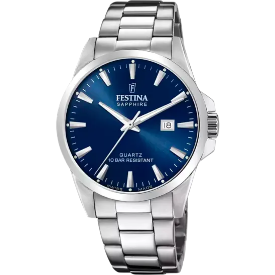 Festina Blue Dial Stainless Steel Strap Men's Watch F20024/3
