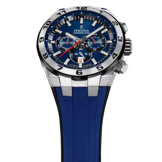 Festina Chrono Bike Blue Dial Blue Rubber Strap Men's Watch F20671/1