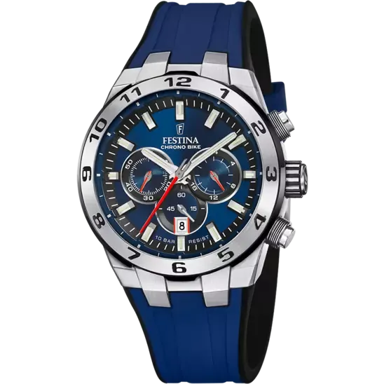 Festina Chrono Bike Blue Dial Blue Rubber Strap Men's Watch F20671/1