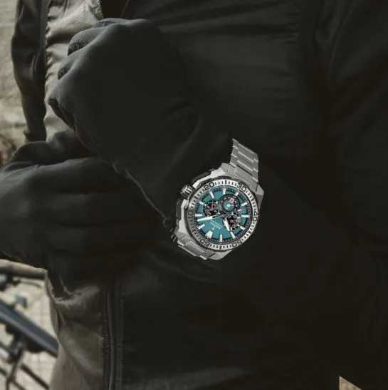 Festina Chrono Bike Blue Dial Stainless Steel Strap Watch f20724/6