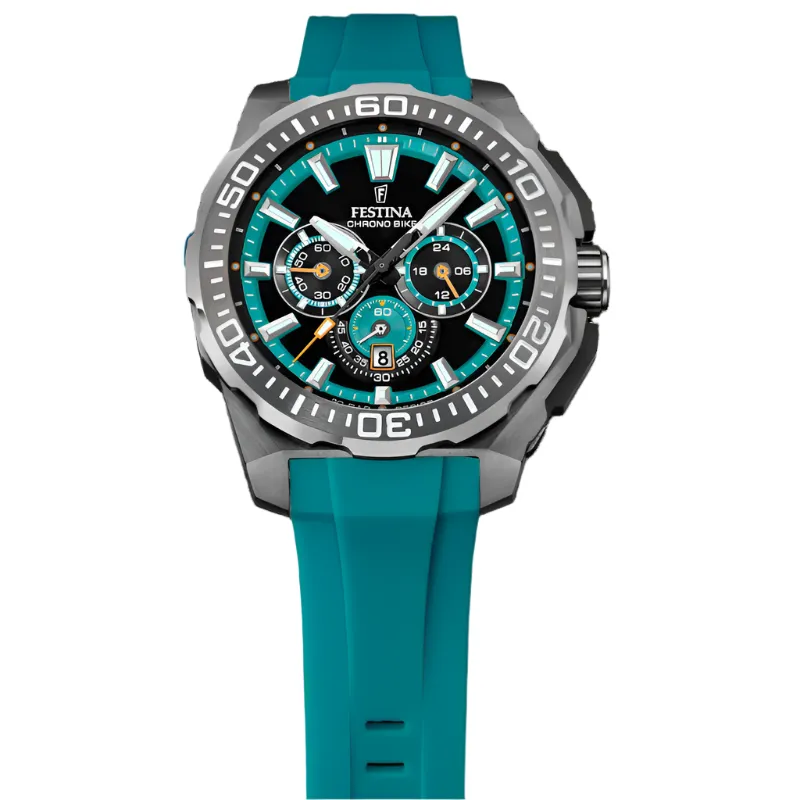 Festina Chrono Bike Blue Rubber Strap Watch f20725/6
