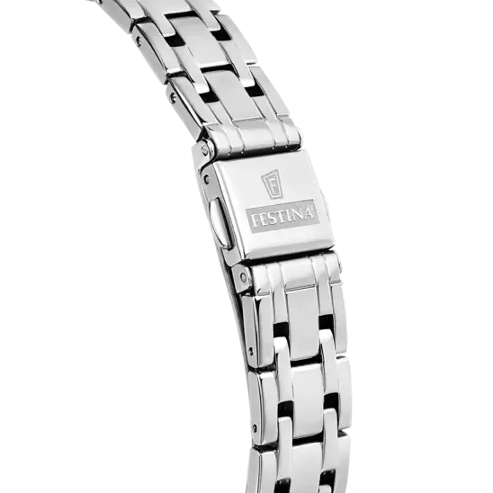 Festina Elegant Women's Watch with Stainless Steel Strap and Black Dial F20600/4