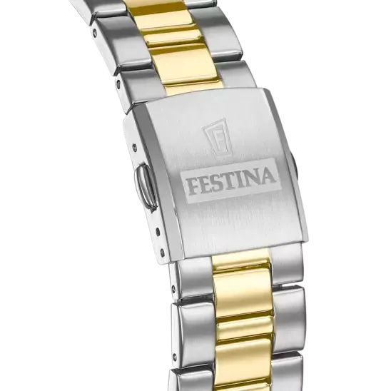 Festina Men's Elegance and Precision Timepiece with Steel Strap and Blue Dial F20554/4