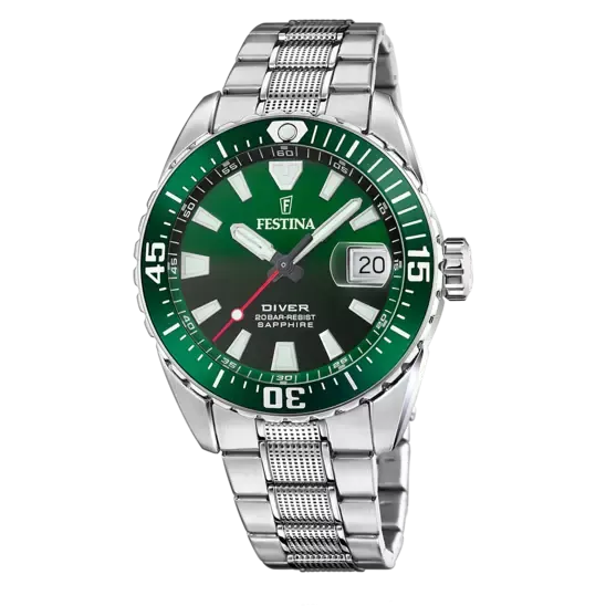 Festina Men's Originals Green Stainless Steel Timepiece F20669/2