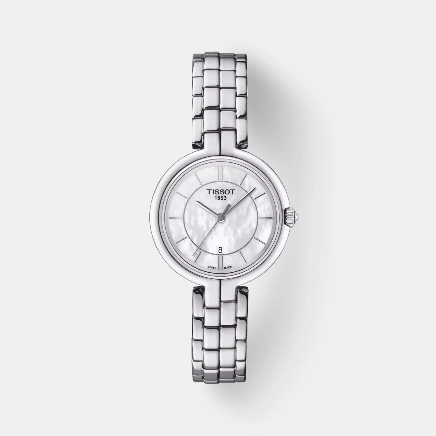 Flamingo Women Quartz Mother Of Pearl Dial Analog Stainless Steel Watch T0942101111100