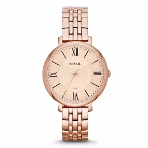 Fossil ES3435 Jacqueline Rose-Tone Stainless Steel Watch