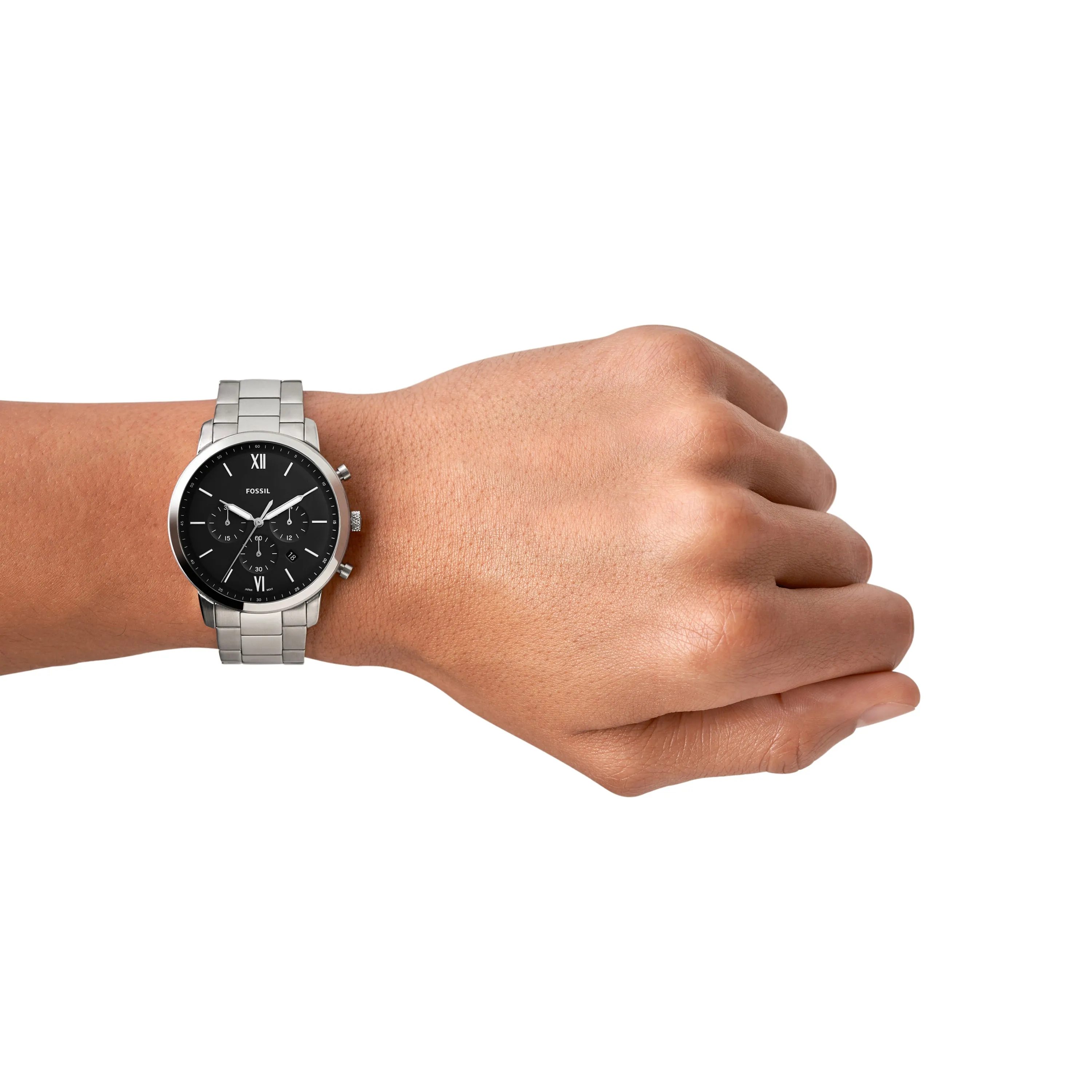 Fossil Neutra Chronograph Black Dial Stainless Steel Watch FS5384