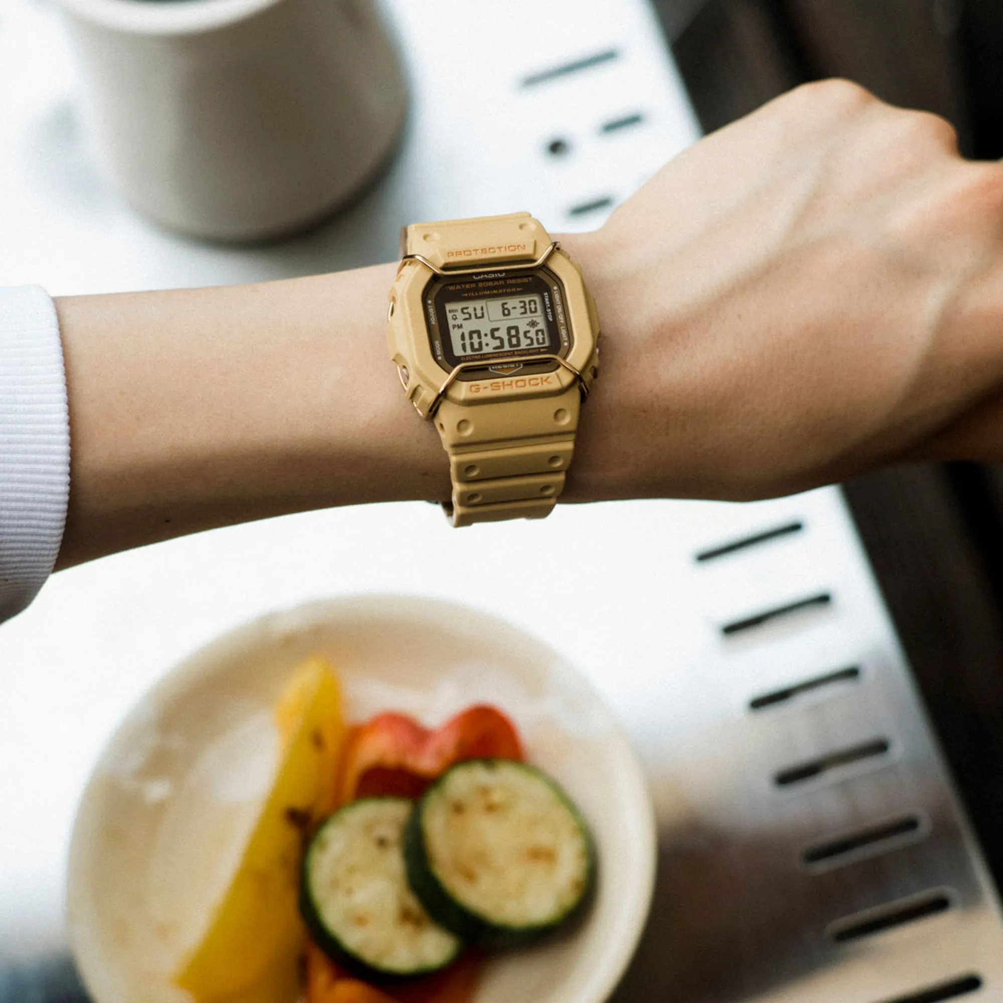 G-Shock 5600 Series Face Protector Natural Beige DW5600PT-5D
