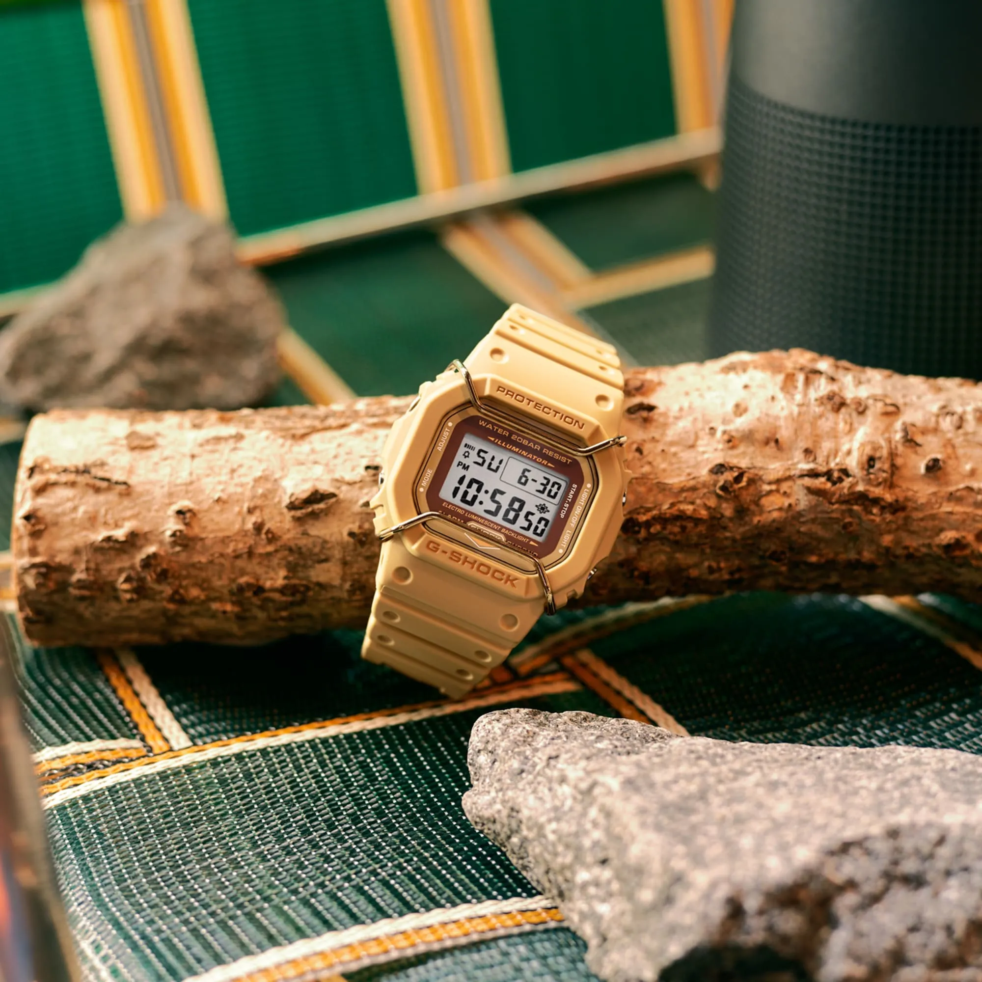 G-Shock 5600 Series Face Protector Natural Beige DW5600PT-5D