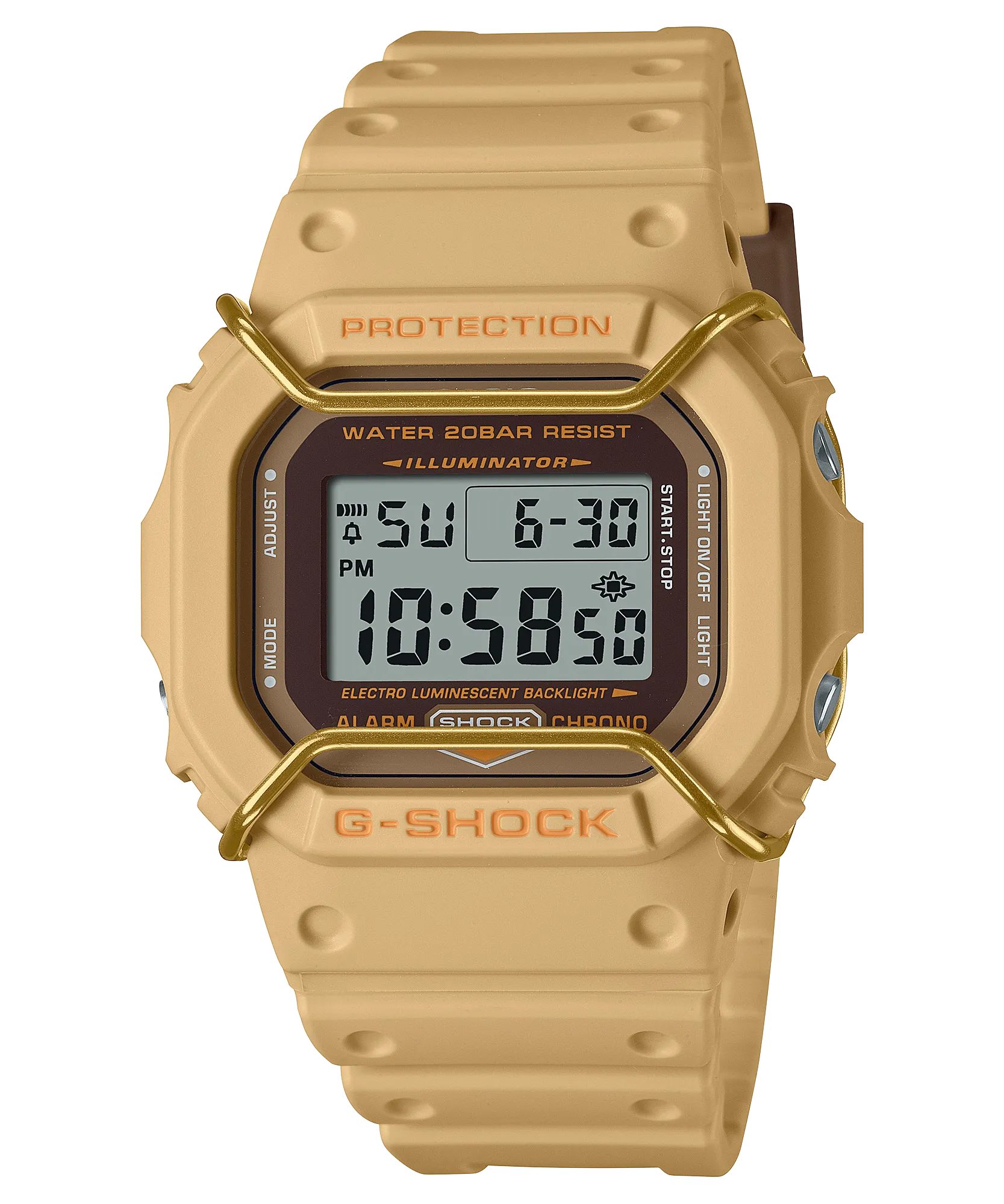 G-Shock 5600 Series Face Protector Natural Beige DW5600PT-5D