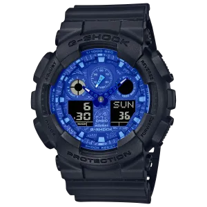 G-Shock Analog Digital Black Resin Band Watch GA100BP-1A