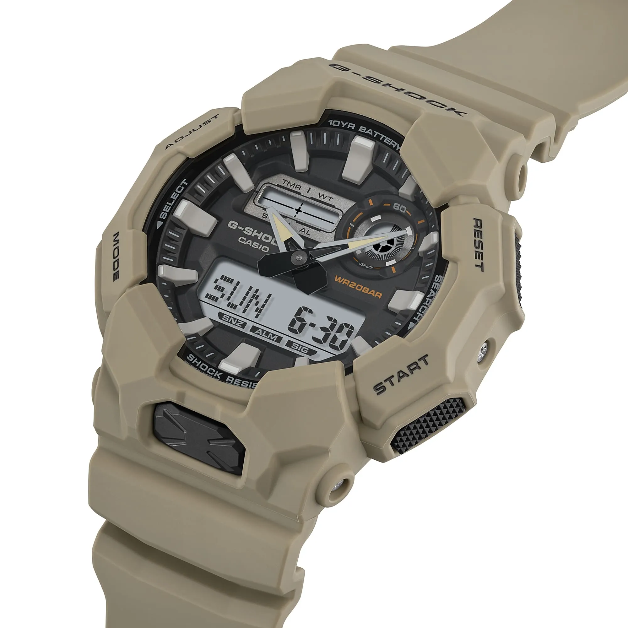 G-Shock Analog Digital Brown Resin Band Watch GA010-5A