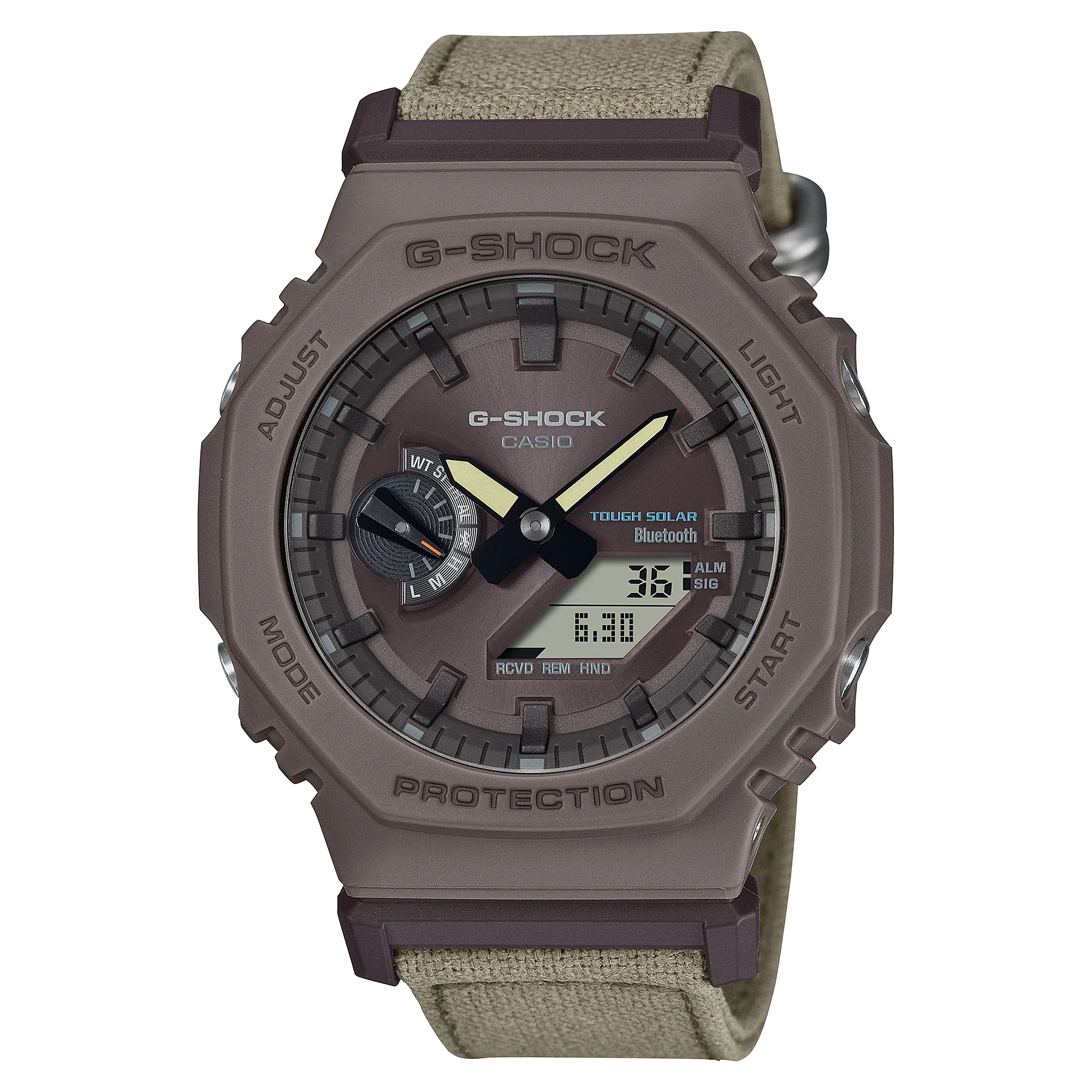 G-Shock Brown Fabric Strap Brown Dial Watch GAB2100CT-5A