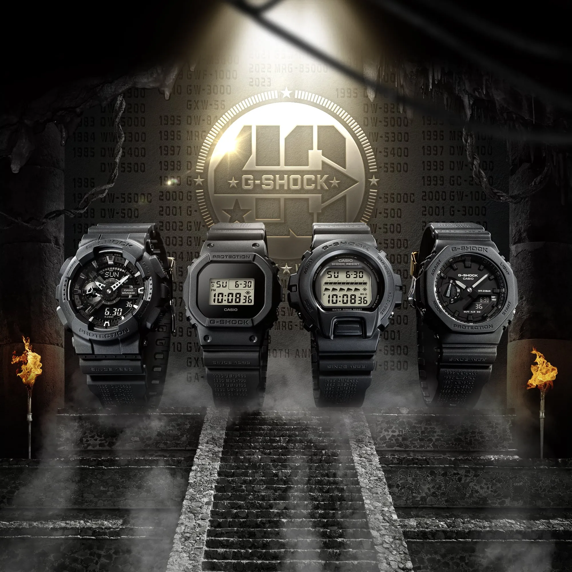 G-Shock Digital 5600 Series Black Resin Watch DWE5657RE-1D