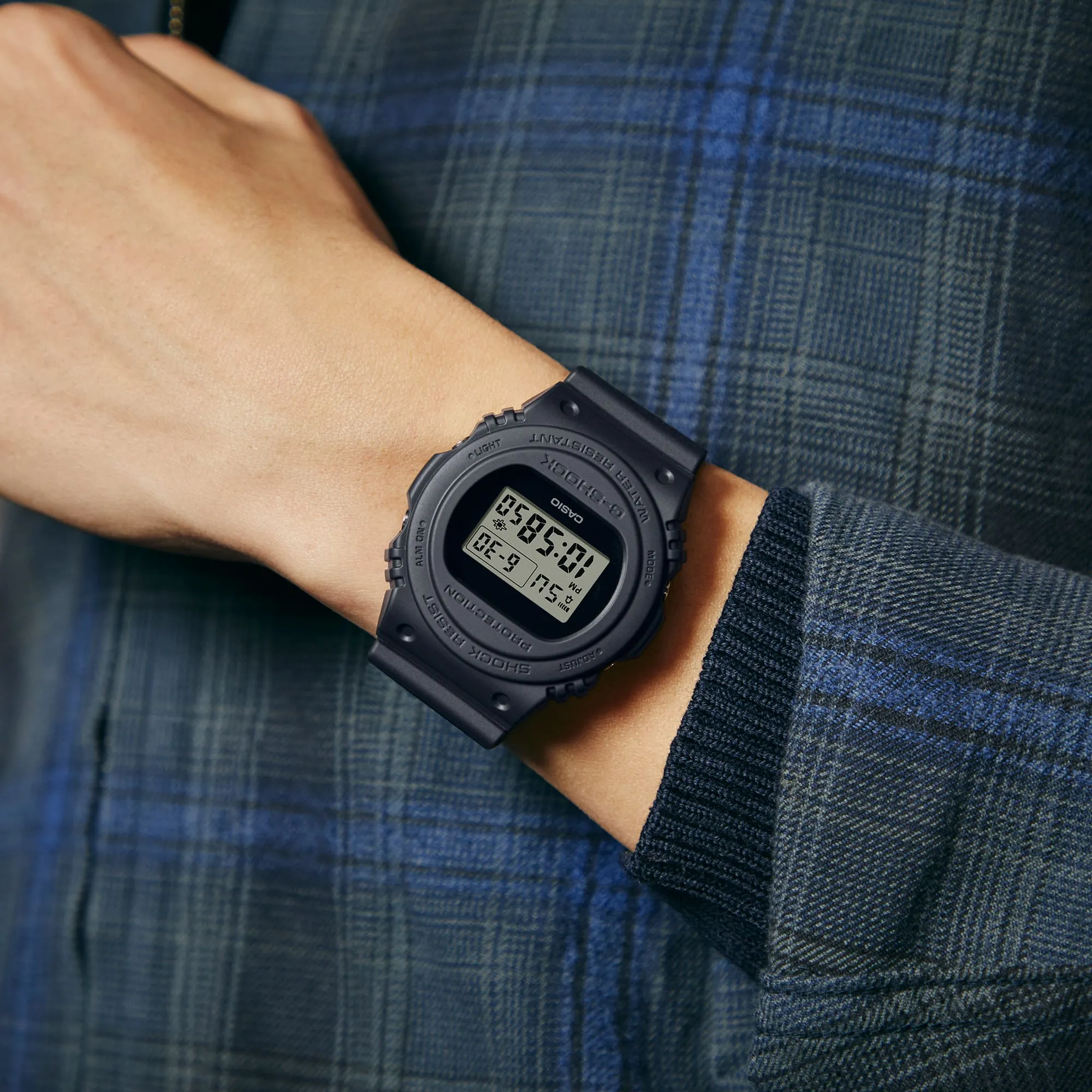 G-Shock Digital 5600 Series Black Resin Watch DWE5657RE-1D