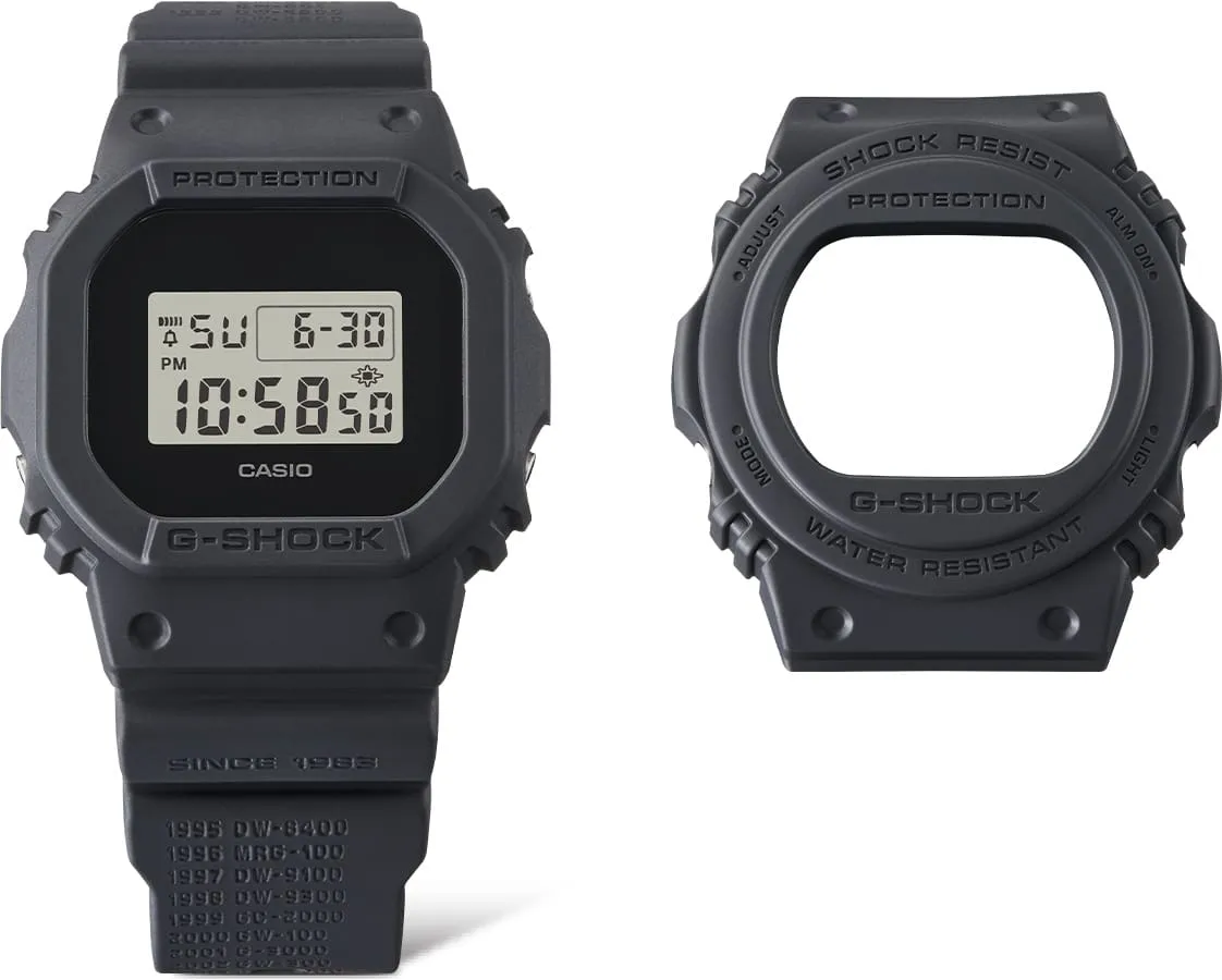 G-Shock Digital 5600 Series Black Resin Watch DWE5657RE-1D