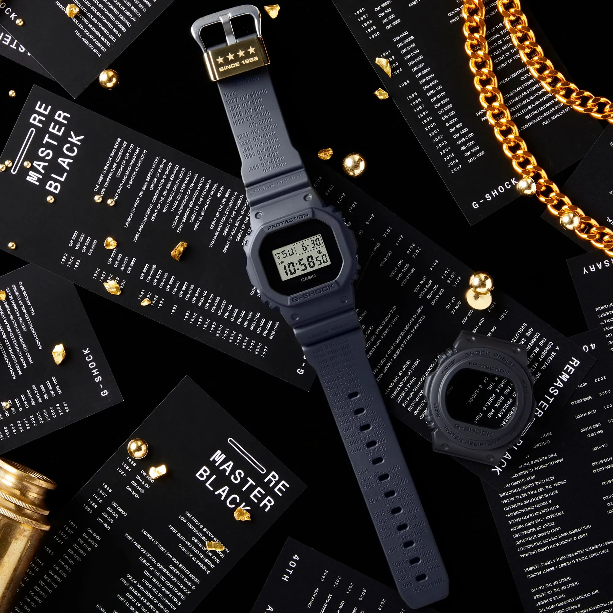 G-Shock Digital 5600 Series Black Resin Watch DWE5657RE-1D